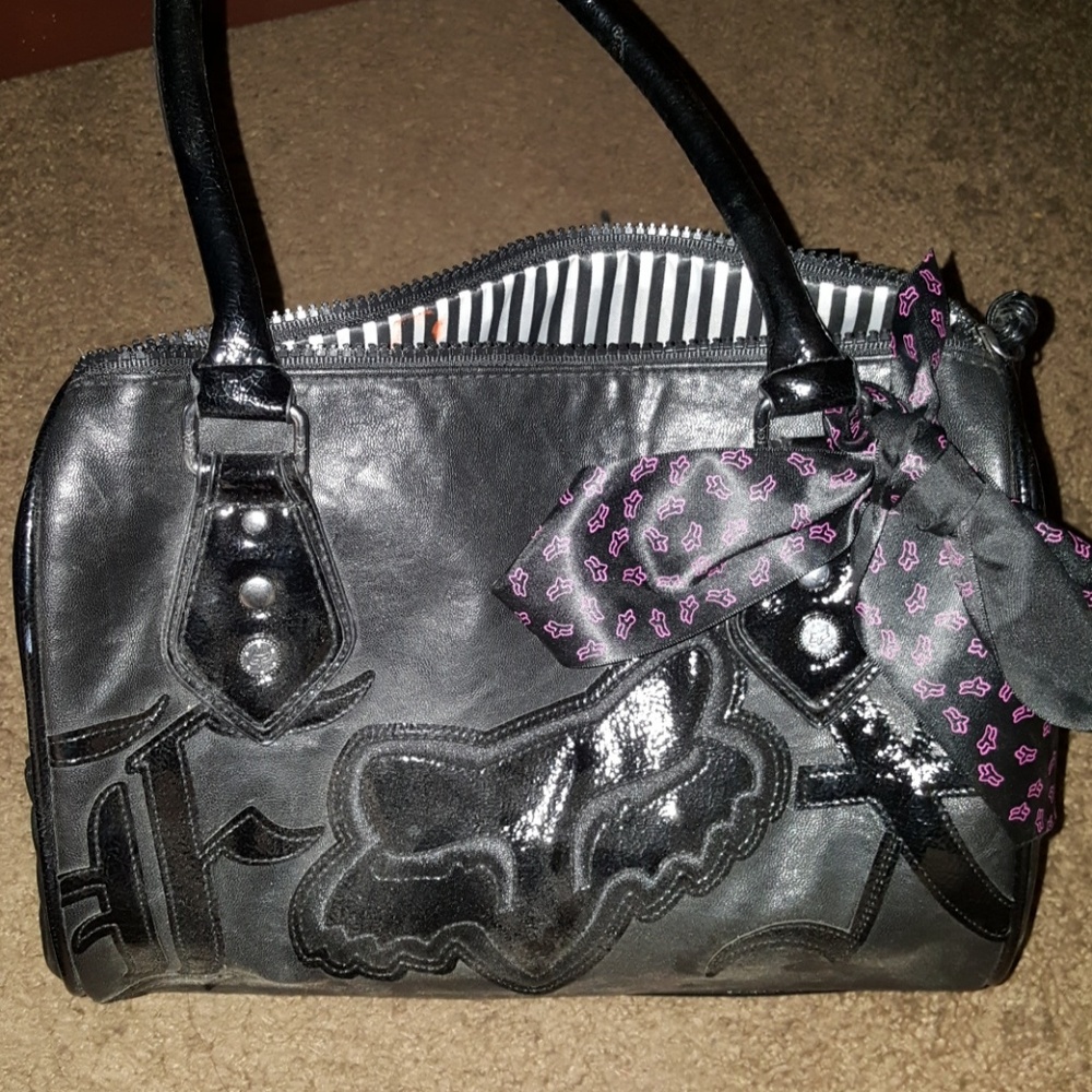 Black Pleather purse